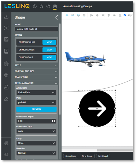 Verbeteringen path animation tool LesLinq