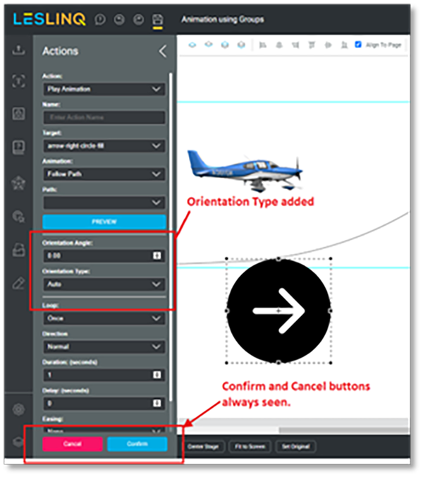 Verbeteringen path animation tool Leslinq